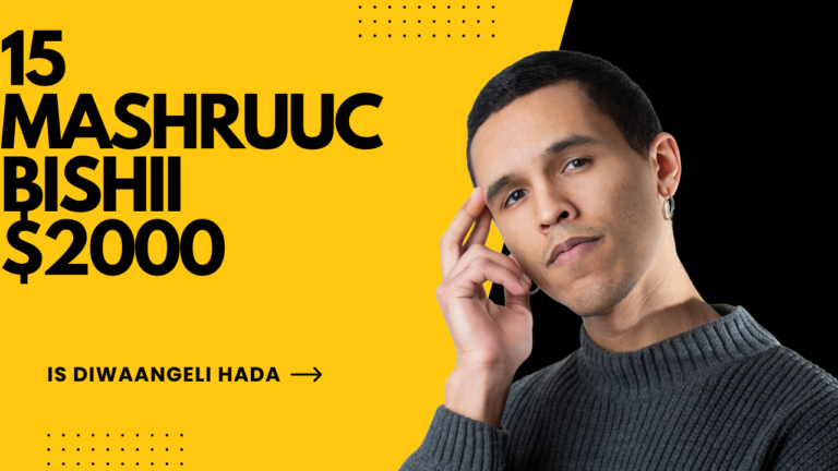 15 Mashruuc oo qof walba sanadka cusub dhaqaale ka samayn karo